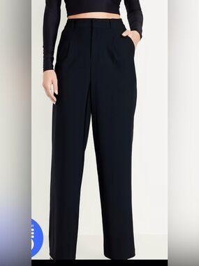 NWT-Old Navy Black Sleektech Pant, Large Petite